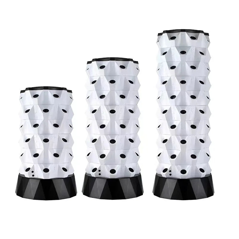 Aeroponic Pineapple Tower With LED Grow Lights