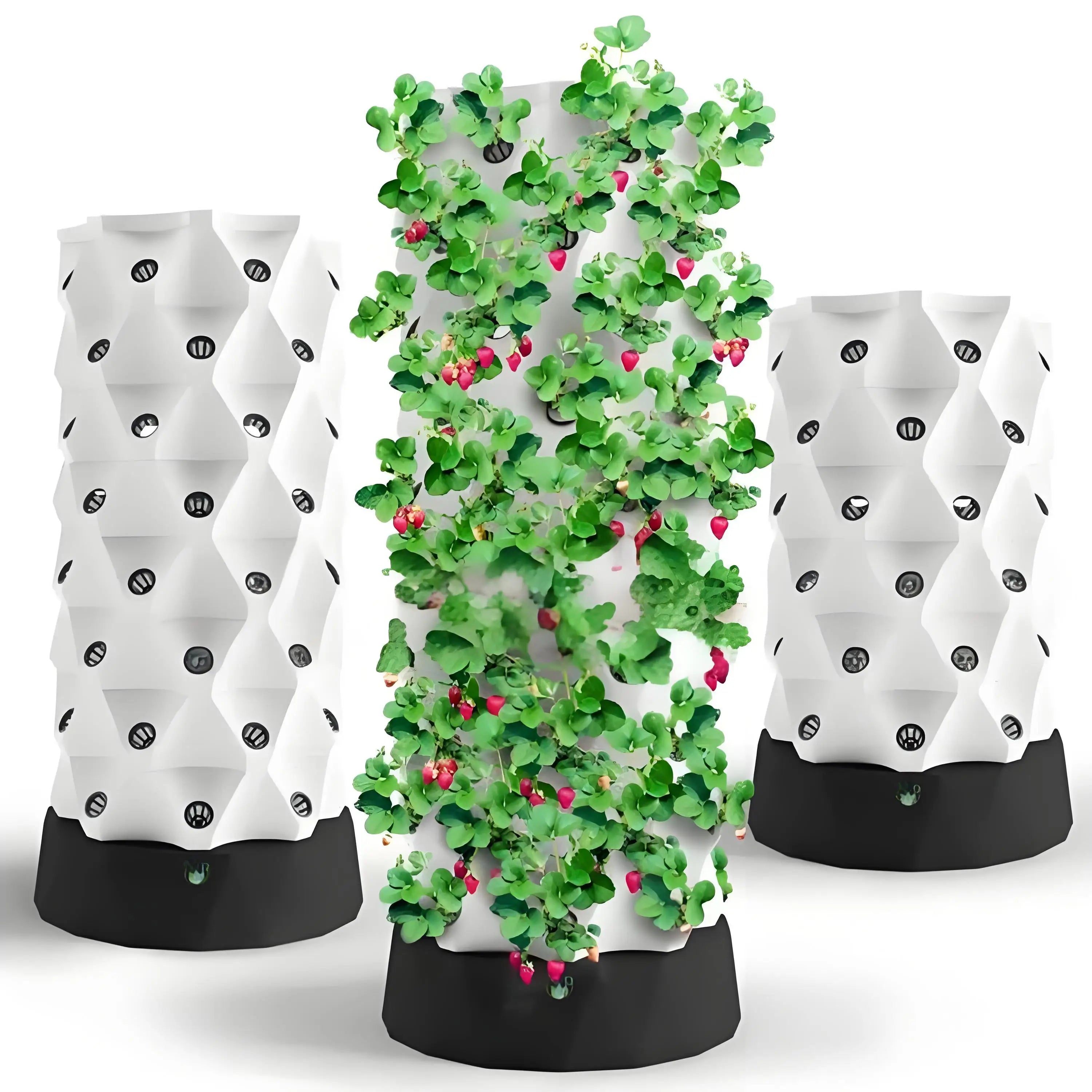 Aeroponic Pineapple Tower With LED Grow Lights