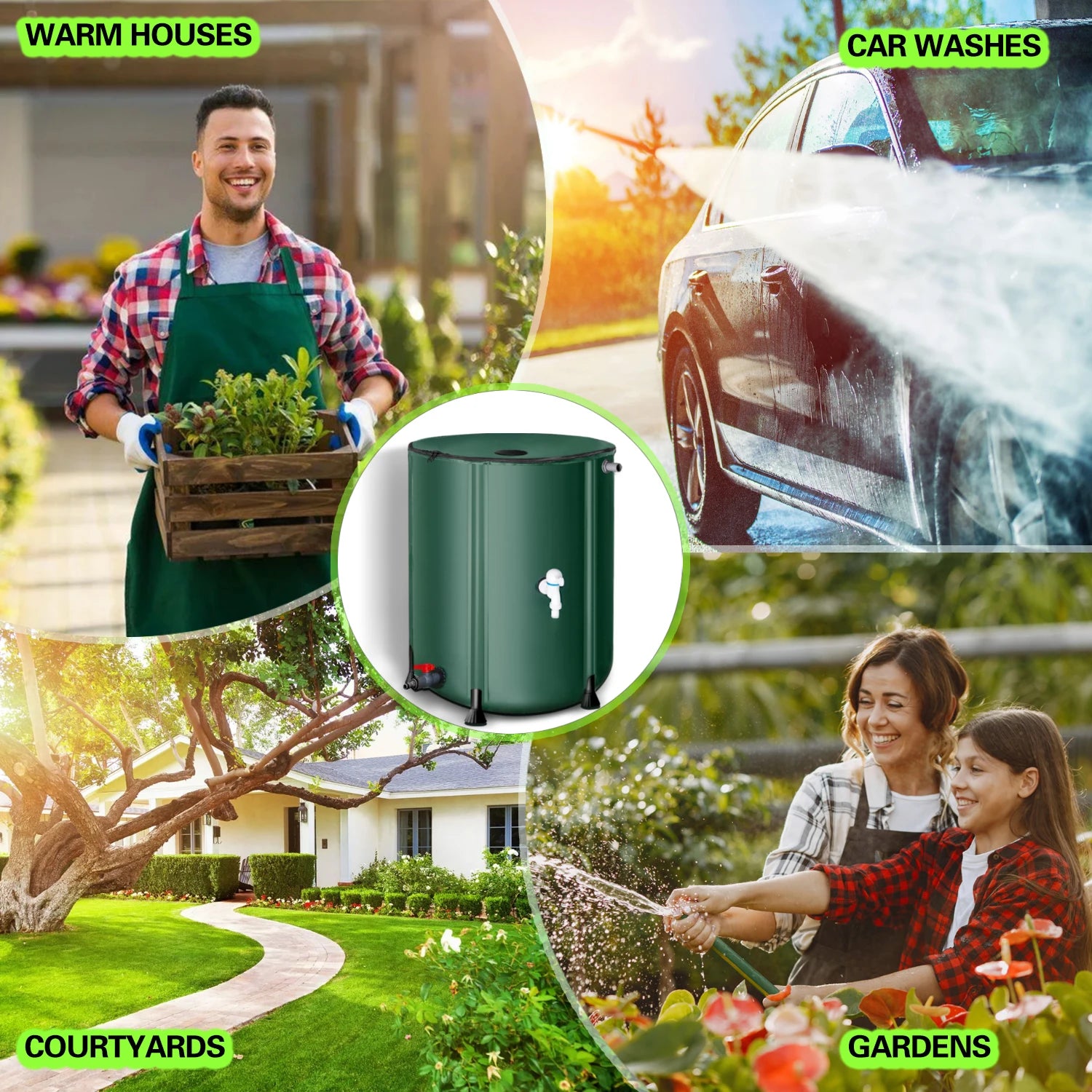 Portable Collapsible Rain Water Storage Tank